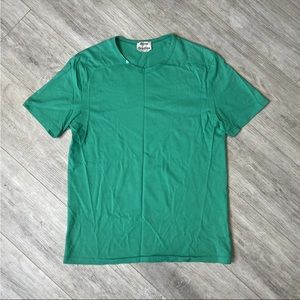acne studios green mens blank t shirt size m
